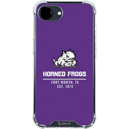 Texas Christian University Horned Frogs Fort Worth iPhone 16e Clear Case